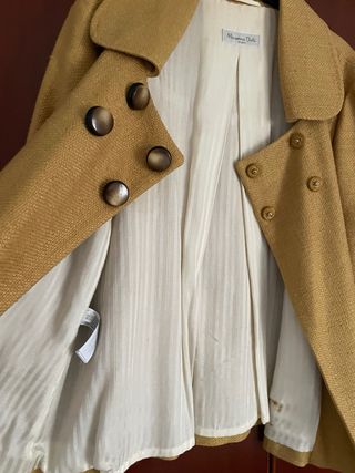 Chaqueta Massimo Dutti mostaza, mujer