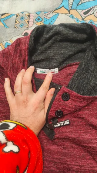 Jersey fino cuello alto cremallera