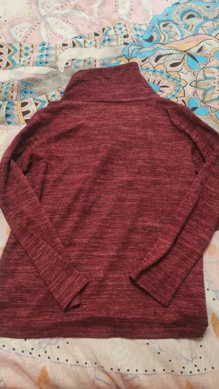 Jersey fino cuello alto cremallera