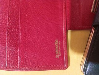 Cartera Hermès Mujer Cuero Verde Dorado