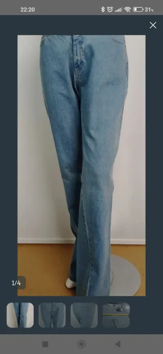 Pantalón vaquero vintage campana