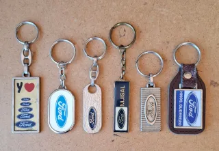 Lote 6 Llaveros Ford vintage coleccion antiguos