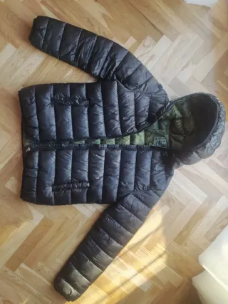 Chaqueta Plumífera Niño Champion Negra Talla M