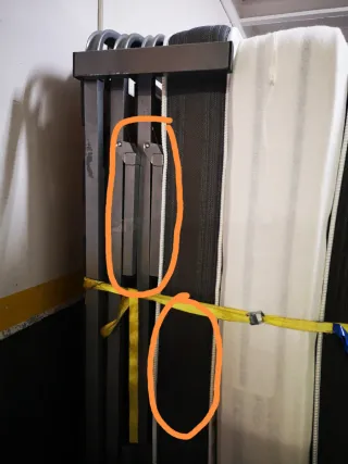 Somier patas plegables para colchón de 80*18*190.