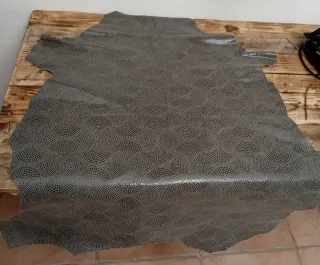 Piel de cabra con estampado