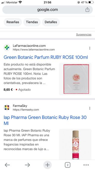 Perfume Ruby Rose Green Botanic Eau de Parfum
