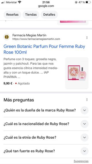 Perfume Ruby Rose Green Botanic Eau de Parfum