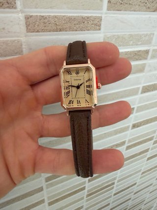 Orologio stile vintage marrone e oro - Nuovo