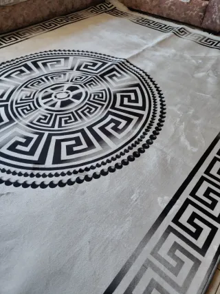 Tappeto Morbido Beige/Nero 300x200cm