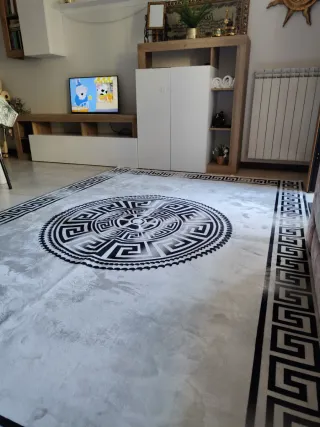 Tappeto Morbido Beige/Nero 300x200cm