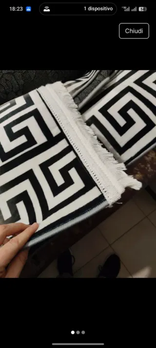 Tappeto Morbido Beige/Nero 300x200cm