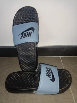 Chanclas Nike Hombre Azul y Negro