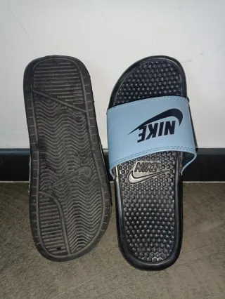 Chanclas Nike Hombre Azul y Negro