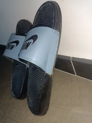 Chanclas Nike Hombre Azul y Negro