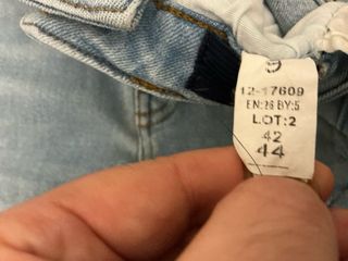 Jeans Zara skinny vita alta strappati azzurri