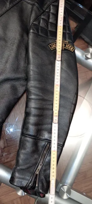 Giacca Moto Vintage Pelle Uomo Anni '70