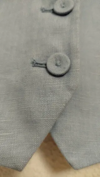 Chaleco MNG azul entallado