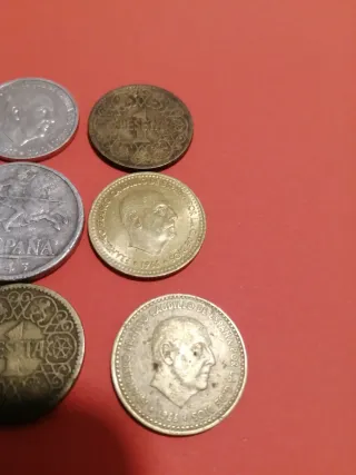 Lote de 9 monedas españolas antiguas