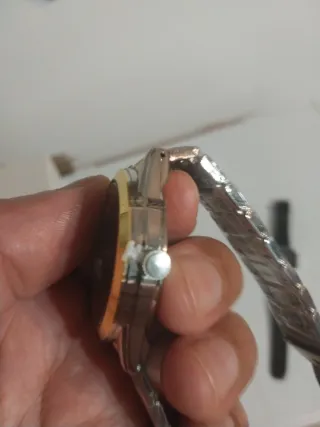 Reloj Caballero Bubble Oro y Plata