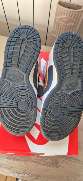 Nike Dunk Low SE (GS) 38.5 Lilla Bronzo Blu