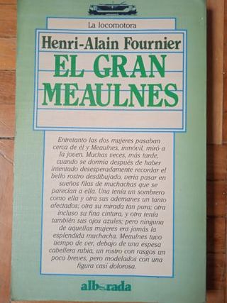 'El gran Meaulnes' (Libro 1988)