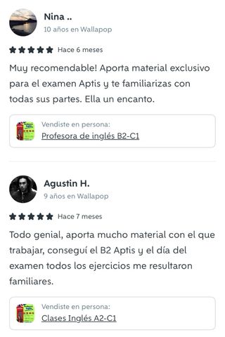 Clases de inglés B1, B2