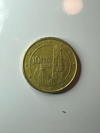 Moneda 10 céntimos Austria 2002