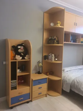 Alacena juvenil madera y plástico