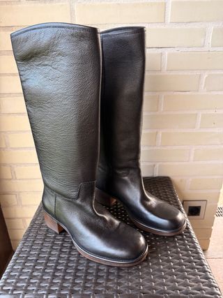 Botas Zara Piel Negras