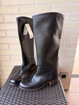 Botas Zara Piel Negras
