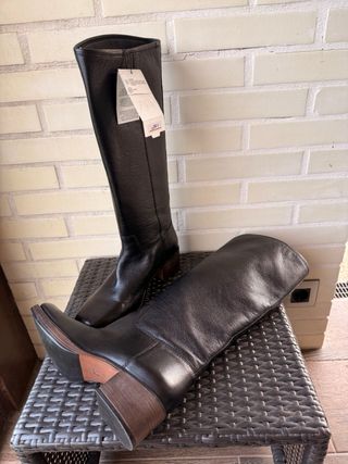 Botas Zara Piel Negras