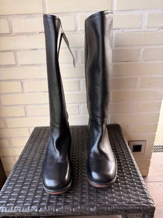 Botas Zara Piel Negras