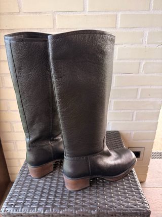 Botas Zara Piel Negras