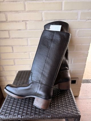 Botas Zara Piel Negras