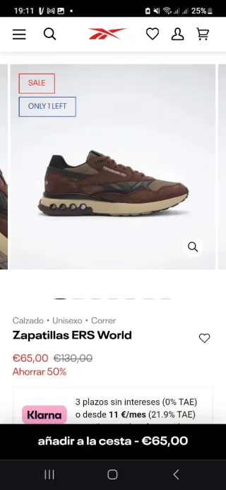 Zapatillas Reebok ERS World Marrones
