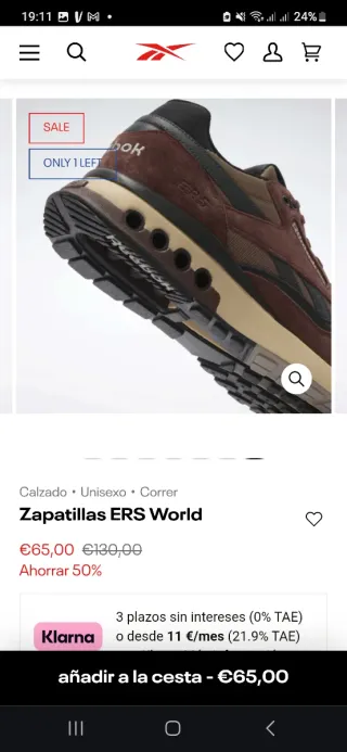 Zapatillas Reebok ERS World Marrones