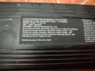 Bateria patinete wayscral