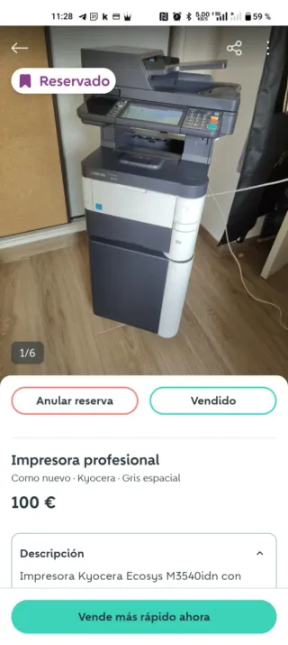 Impresora Profesional Kyocera M3540idn