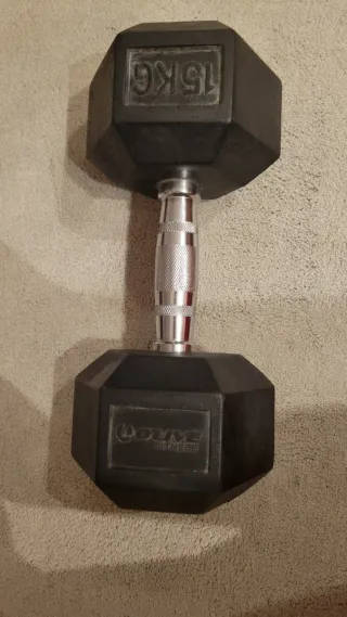 Mancuerna hierro 15 kg