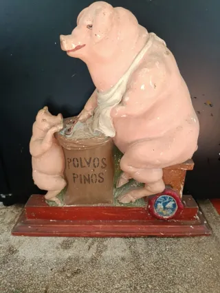 Cerdito vintage Polvos Pinos