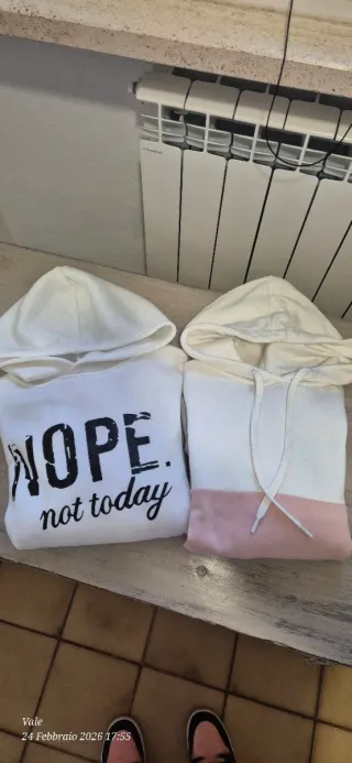 Set 2 Felpe Donna S e XS