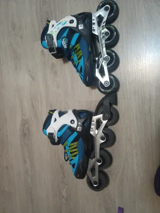 Patines número 35-38 Niñ@s Oxelo Fitness Azul.