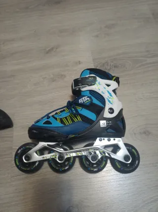 Patines número 35-38 Niñ@s Oxelo Fitness Azul.