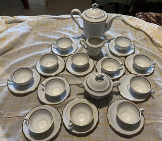 Servizio completo caffè porcellana vintage