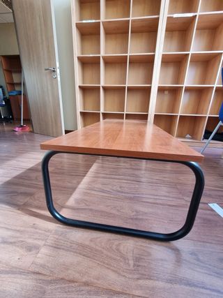 Mesa de recibidor madera y metal