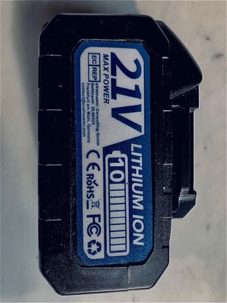 Batteria Litio 21V 10Ah