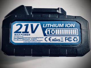Batteria Litio 21V 10Ah