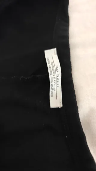 Vestido Negro Zara Talla S Largo