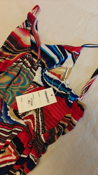 Vestido Tiramisu Multicolor Talla M