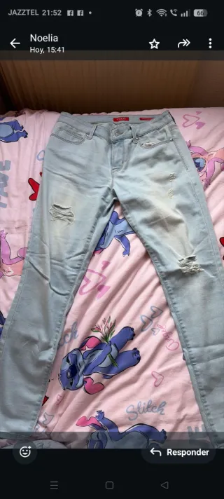 Pantalones Guess Azules Rotos